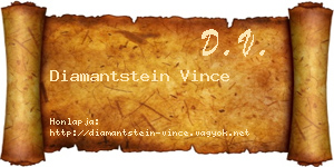Diamantstein Vince névjegykártya