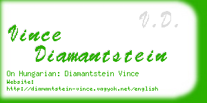 vince diamantstein business card